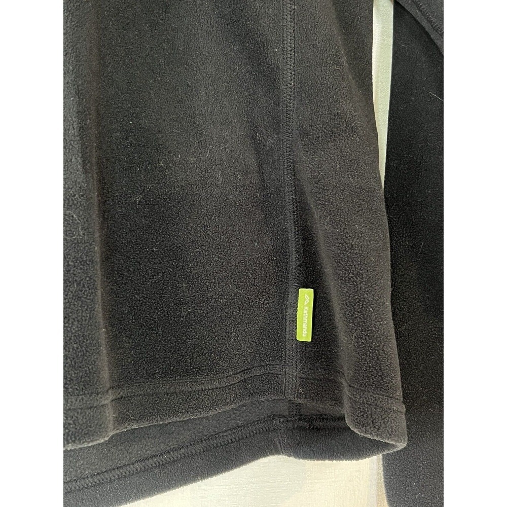 Kathmandu Womens Size 10 Fleece Jacket Black Quarter Zip - Picture 3 of 7